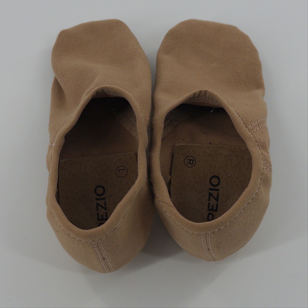 Capezio EOS PP17C Kids Canvas Jazz Shoes Caramel Tan Size 1.5 M Slip On Dance - Picture 3 of 9